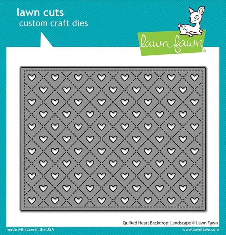 Quilted Heart Backdrop: Landscape Dies Lawn Fawn
