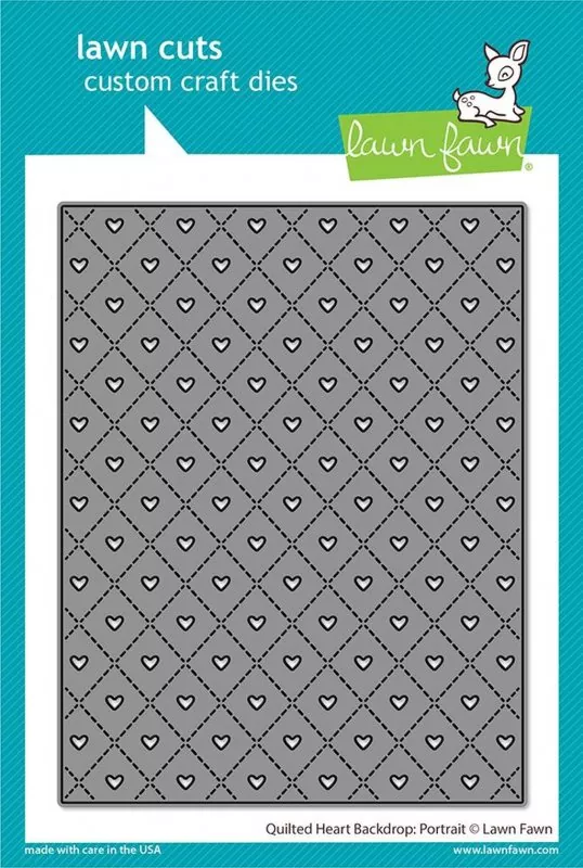 Quilted Heart Backdrop: Portrait Dies Lawn Fawn