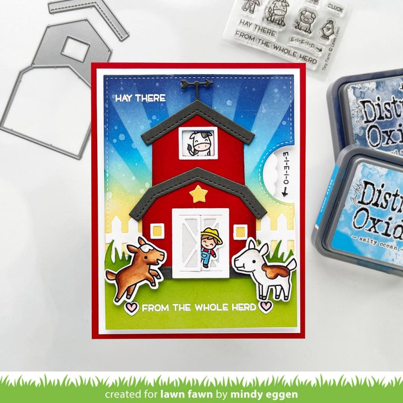 Stencil Reveal Wheel Templates : Build-a-Barn Lawn Fawn 1