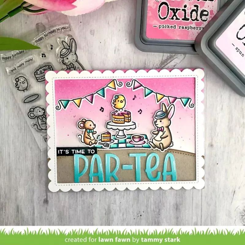 Tea-rrific Day Add-On Clear Stamps Lawn Fawn 1