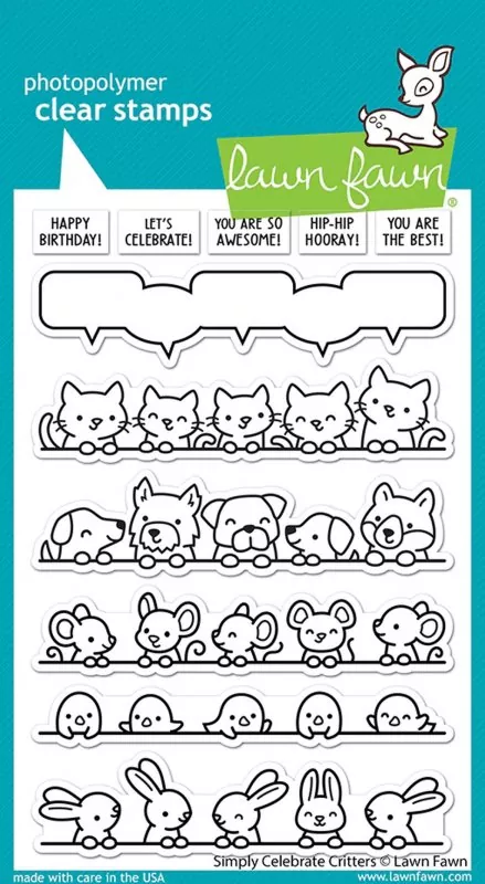 Simply Celebrate Critters Clear Stamps Lawn Fawn