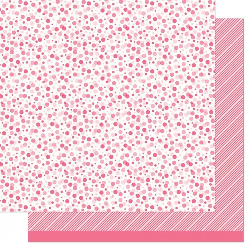 All the Dots Strawberry Fizz lawn fawn scrapbooking paper