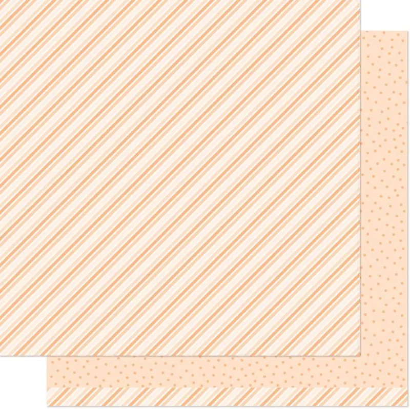 Stripes 'n' Sprinkles Oh My Orange lawn fawn scrapbooking paper