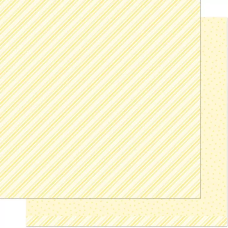 Stripes 'n' Sprinkles Yay Yellow lawn fawn scrapbooking paper