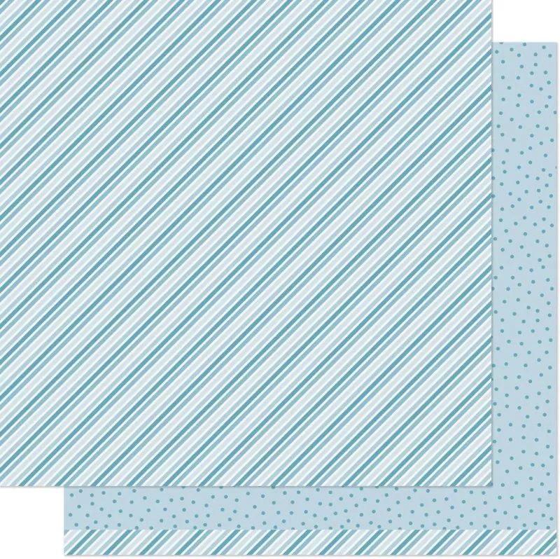 Stripes 'n' Sprinkles Blue Blast lawn fawn scrapbooking paper