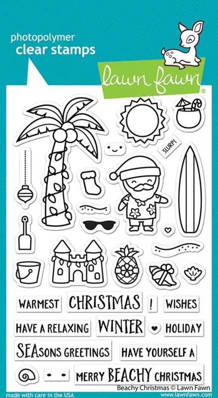 Beachy Christmas Clear Stamps Lawn Fawn