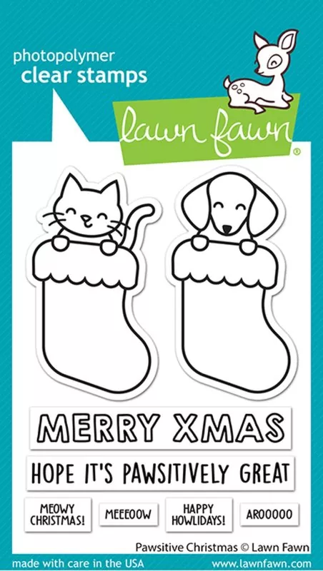 Pawsitive Christmas Clear Stamps Lawn Fawn
