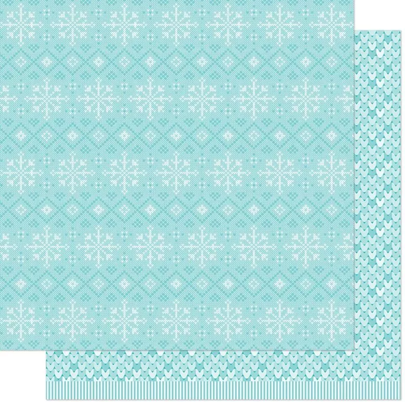 Knit Picky Winter Cozy Scarf lawn fawn scrapbooking paper