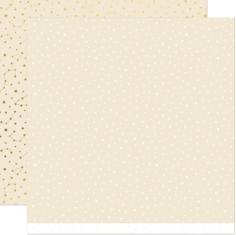 Let It Shine Starry Skies Twinkling Cream lawn fawn scrapbooking paper 1