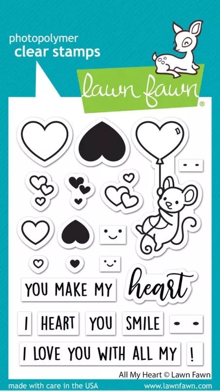 All My Heart Clear Stamps Lawn Fawn