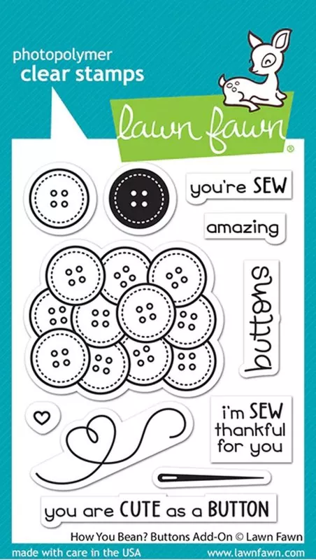 How You Bean? Buttons Add-On Clear Stamps Lawn Fawn