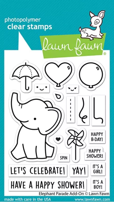 Elephant Parade Add-On Clear Stamps Lawn Fawn