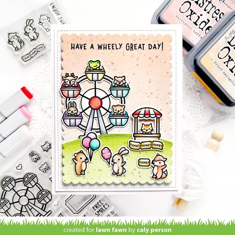 Wheely Great Day Clear Stamps Lawn Fawn 1