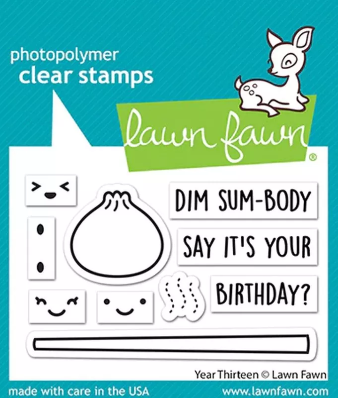 Year Thirteen Clear Stamps Lawn Fawn