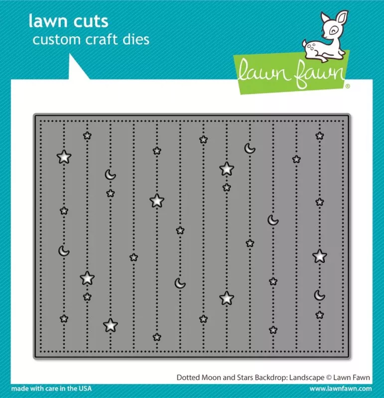 Dotted Moon and Stars Backdrop: Landscape Dies Lawn Fawn