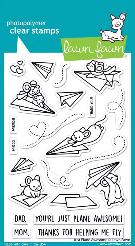 Just Plane Awesome Clear Stamps Lawn Fawn
