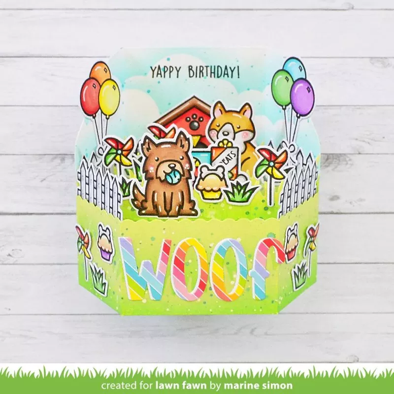Yappy Birthday Clear Stamps Lawn Fawn 2