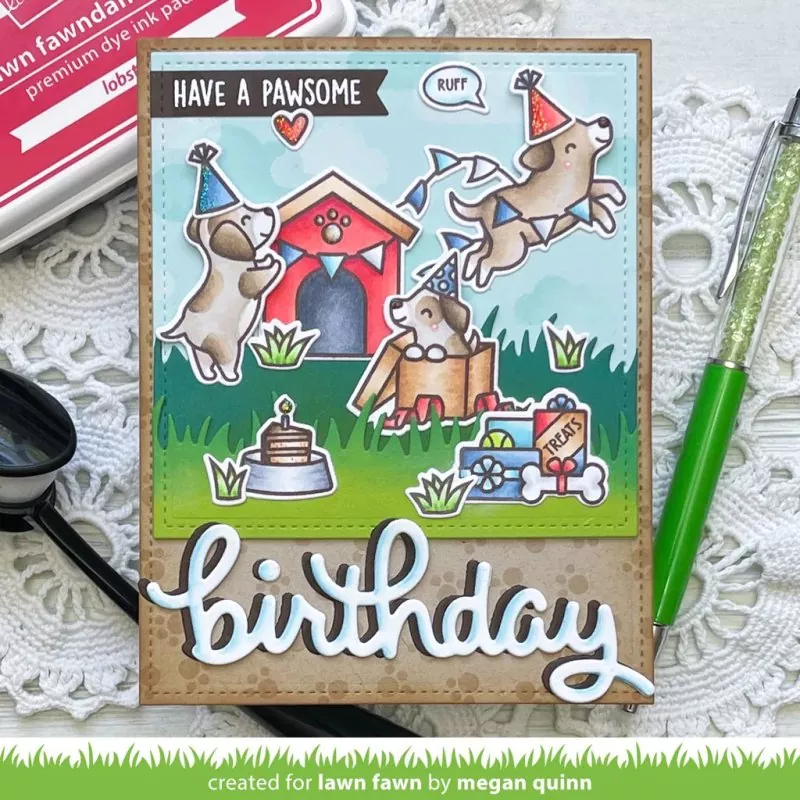 Pawsome Birthday Clear Stamps Lawn Fawn 1