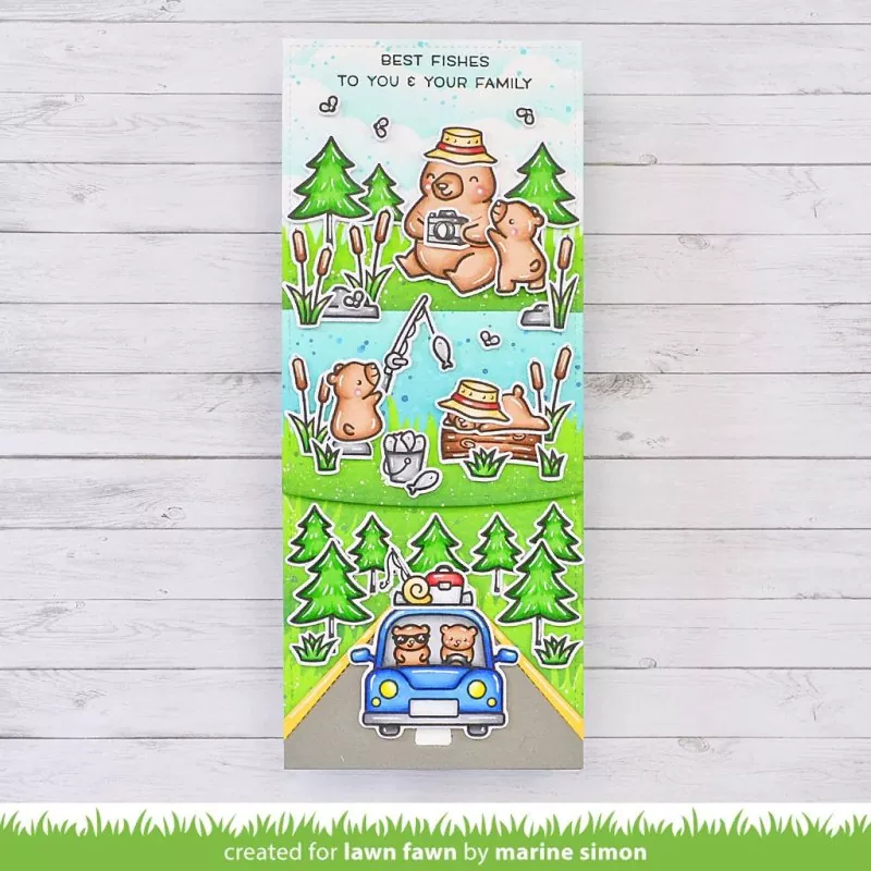 Car Critters Road Trip Add-On Clear Stamps Lawn Fawn 2