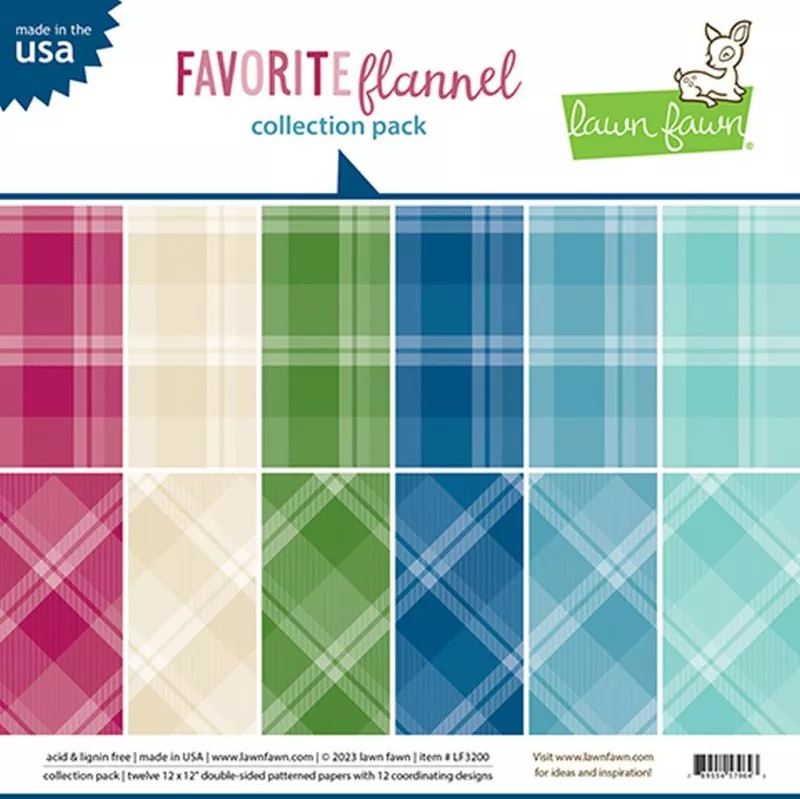 Favorite Flannel Paper Collection Pack Lawn Fawn