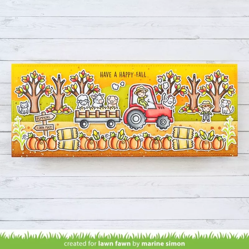 Hay There, Hayrides! Clear Stamps Lawn Fawn 1