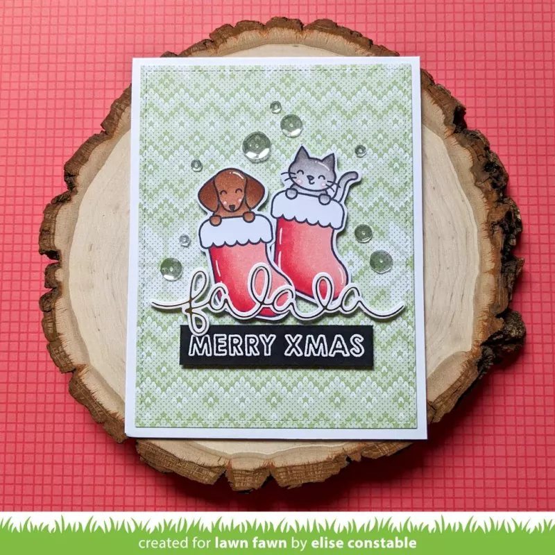 Pawsitive Christmas Clear Stamps Lawn Fawn 3