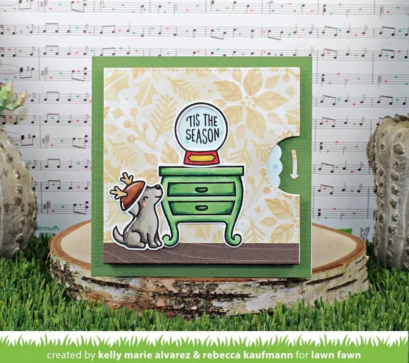 Little Snow Globe Add-On Clear Stamps Lawn Fawn 1