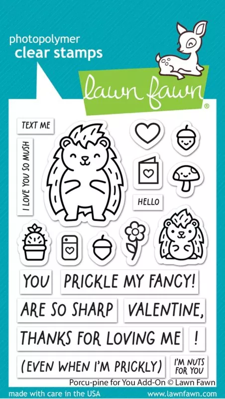 Porcupine for You Add-On Clear Stamps Lawn Fawn