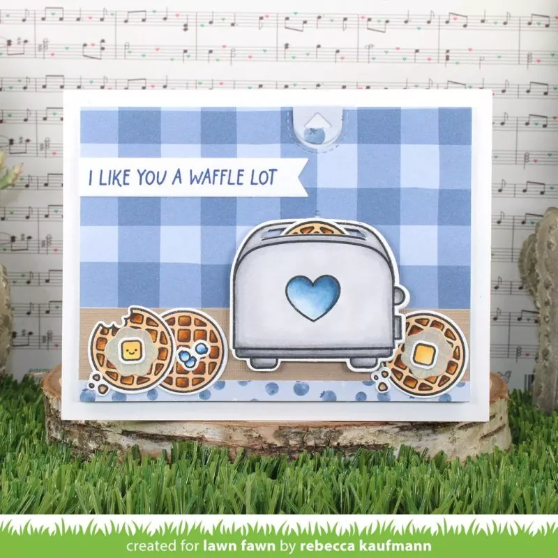 A Waffle Lot Clear Stamps Lawn Fawn 1
