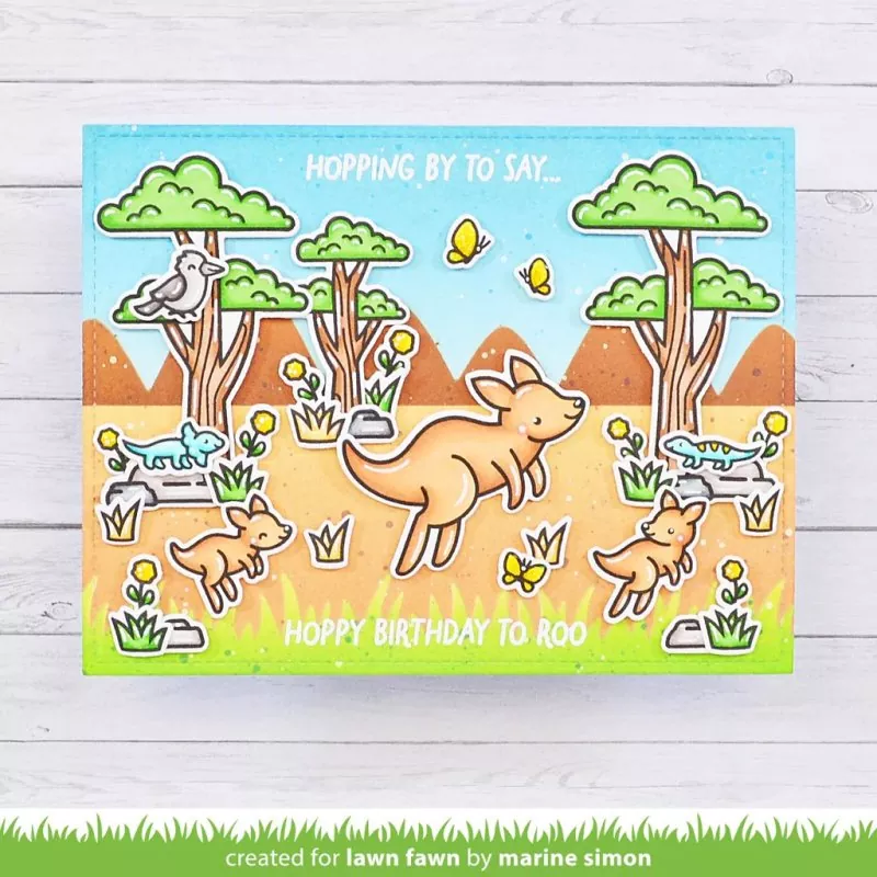 Kanga-rrific Clear Stamps Lawn Fawn 1