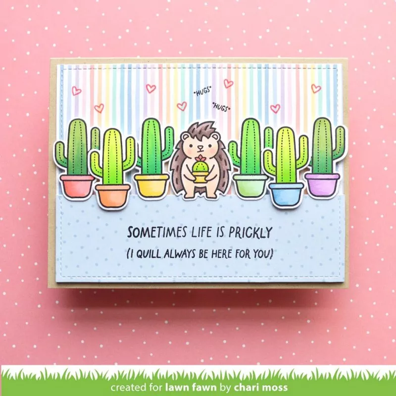 Sometimes Life is Prickly Clear Stamps Lawn Fawn 1