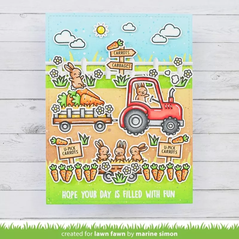 Hay There, Hayrides! Bunny Add-On Dies Lawn Fawn 3