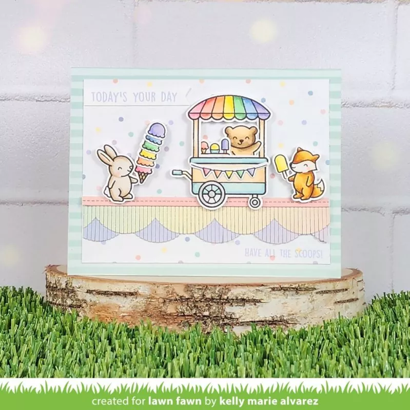 Treat Cart Clear Stamps Lawn Fawn 1