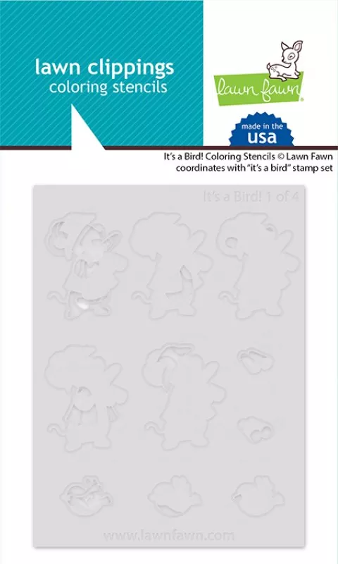 It's a Bird! Coloring Stencils Lawn Fawn