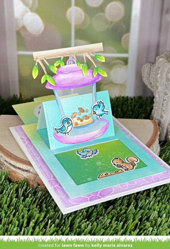 Backyard Bird Feeder Dies Lawn Fawn 5