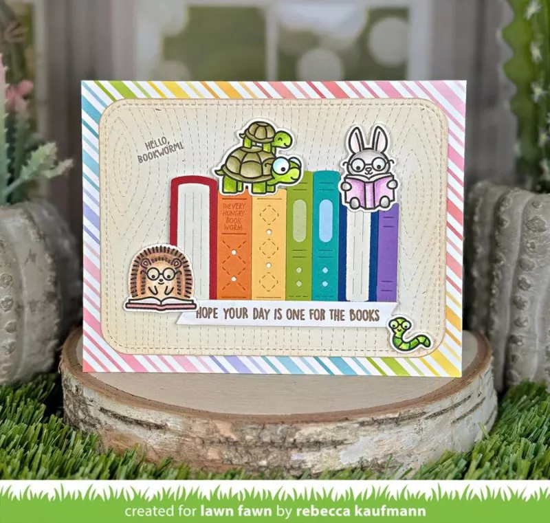 Little Woodland Library Friends Dies Lawn Fawn 3