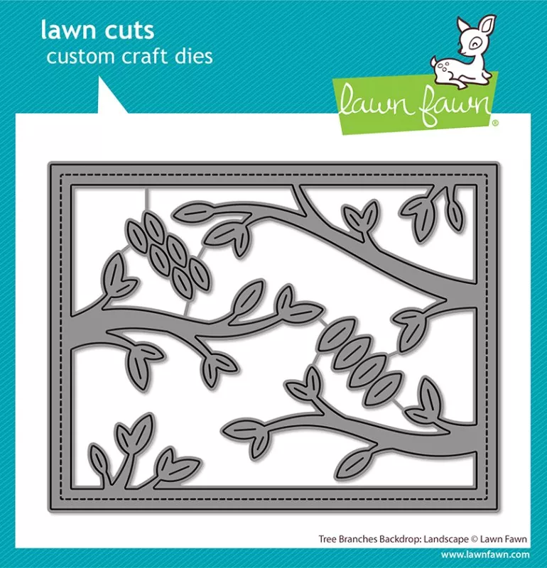 Tree Branches Backdrop: Landscape Dies Lawn Fawn