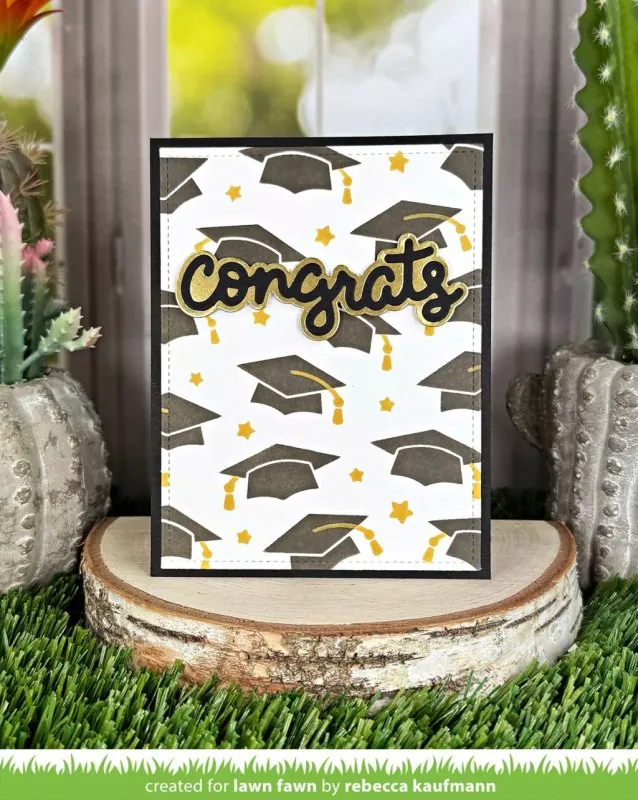 Scripty Congrats Outline Add-On Dies Lawn Fawn 2