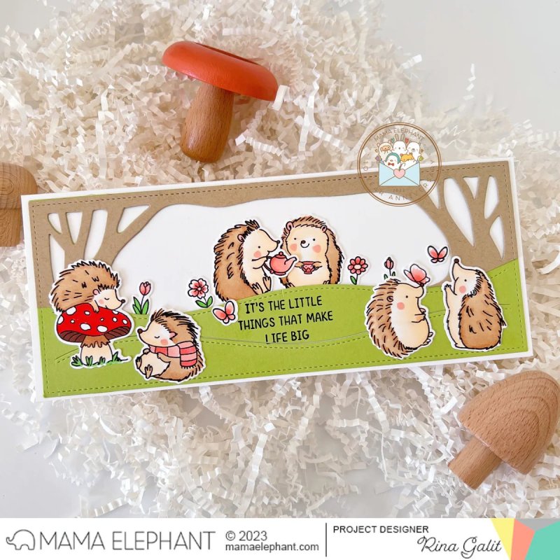 Happy Hedgehog Dies Creative Cuts Mama Elephant 1