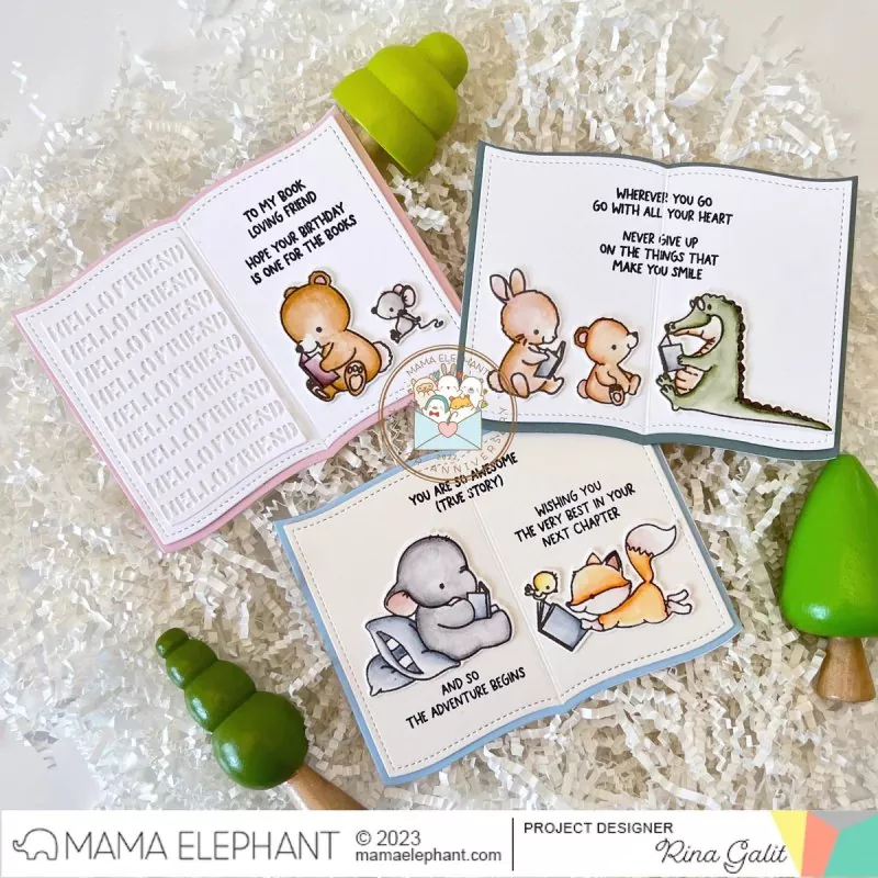 Book Club Clear Stamps Mama Elephant 1