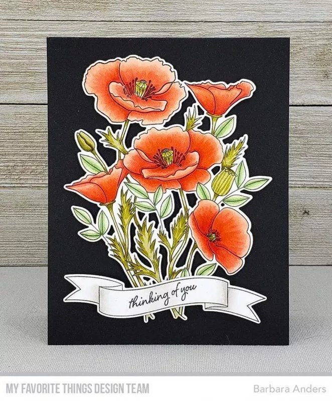Wild Poppies Clear Stamps My Favorite Things Project1