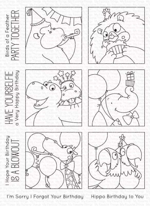 MFT BB106 PicturePerfectPartyAnimals ClearStamps My Favorite Things