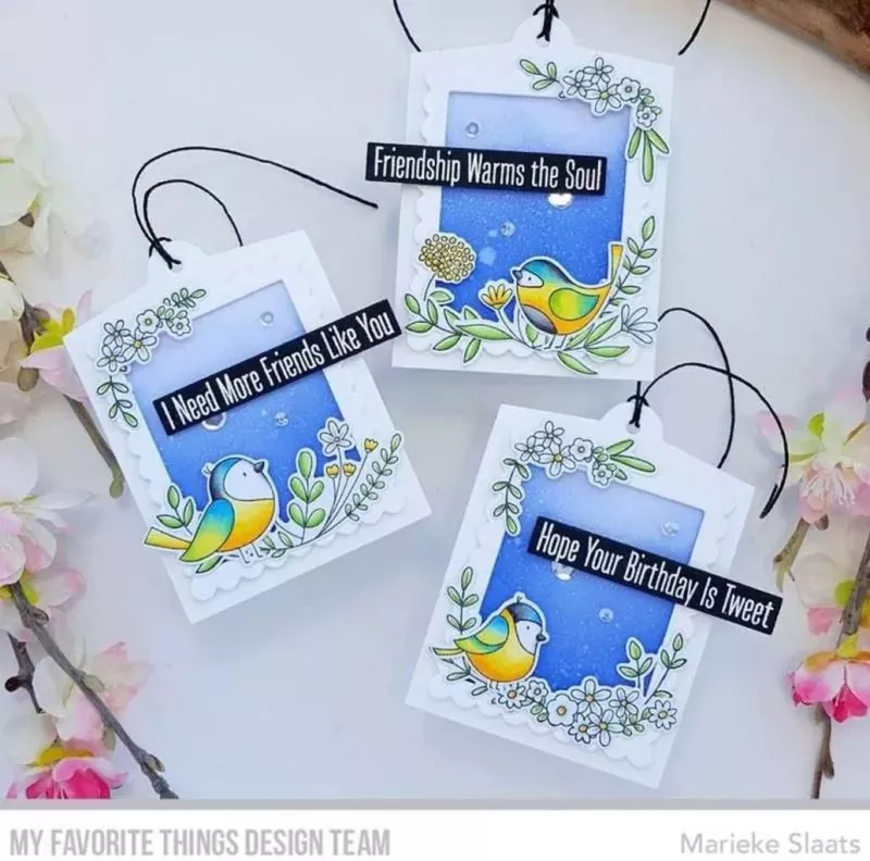 my favorite things Stamp & Die Bundle Spring Songbird 2