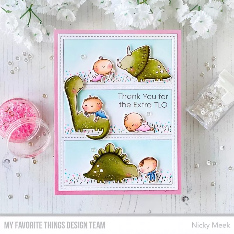 Babysaurus Clear Stamps My Favorite Things Project 1