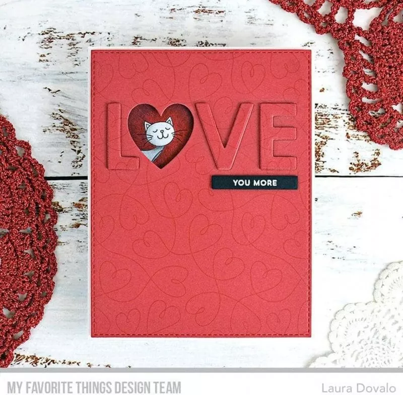 Itty Bitty Love Clear Stamps My Favorite Things Project 1