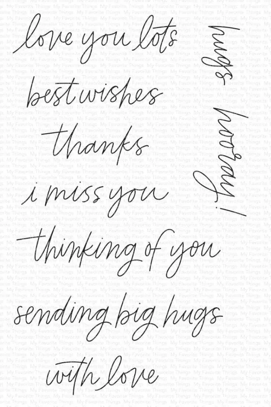 Everyday Scripted Greetings Clear Stamps My Favorite Things
