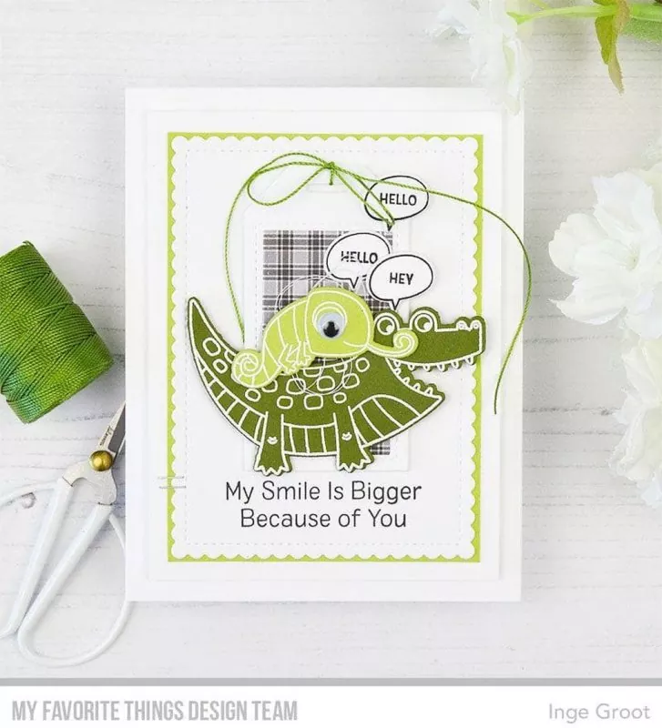 My Smile Is Bigger Because of You Clear Stamps My Favorite Things Project 1