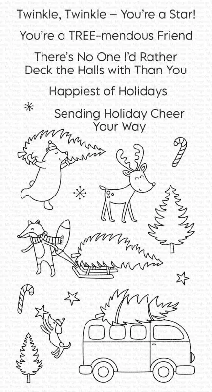 Tree-mendous Friends Clear Stamps My Favorite Things
