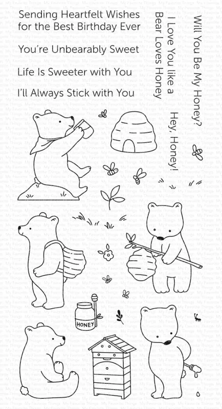 Unbearably Sweet Clear Stamps My Favorite Things