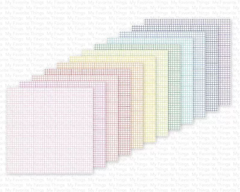 Rainbow Grid Paper Pad 6x6 Inch My Favorite Things 1